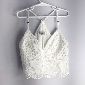 NWOT abercrombie & fitch lace crop top